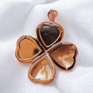 Unfolding Heart Locket in Silver, Edwardian Style Love Charm, Valentines Day, Photo Folding Compact Keepsake
